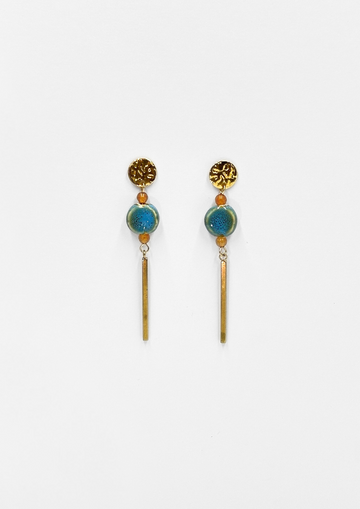 Pendientes Hygge Azul y Naranja