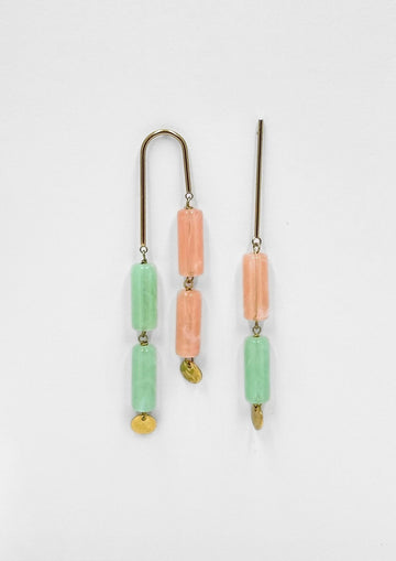 Pendientes Ikigay Mandarina y Aventurina